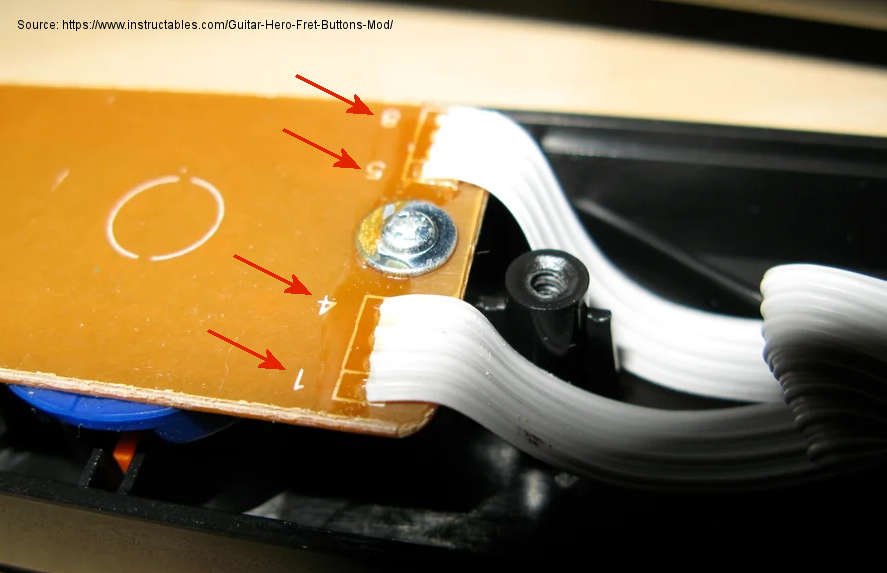 1a_Wiring Guitar Hero Fret Switch Upgrade - HobbyCNC