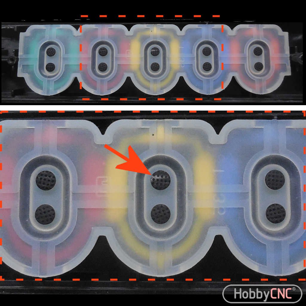How to clean Guitar Hero Membrane Switch Fret Buttons