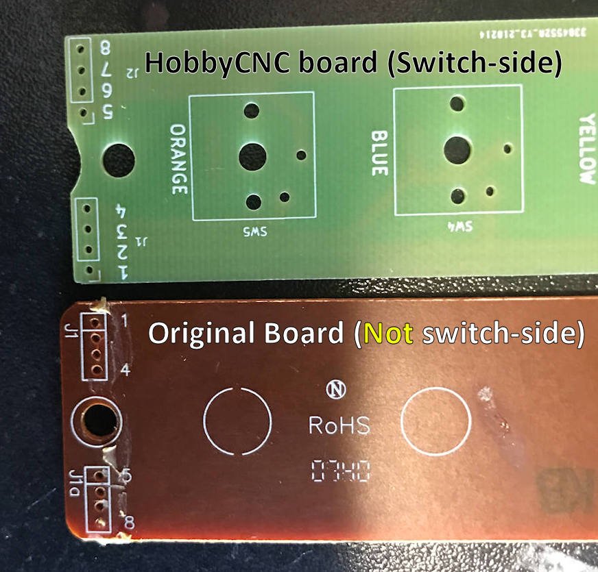 HobbyCNC Mechanical Fret Replacement Board Labeling